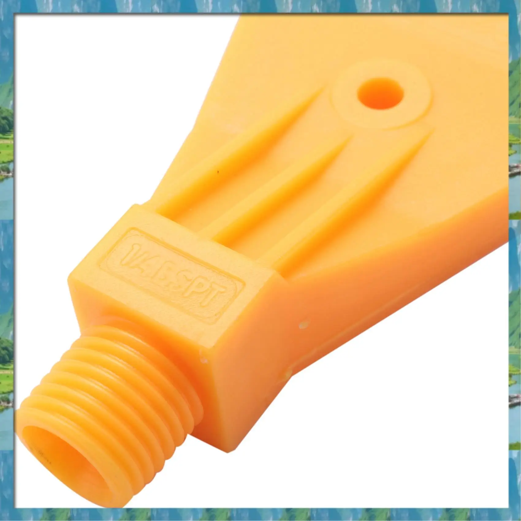 

Mar.4X 1/4BSP Male Thread ABS Single Hole Air Blow Off Flat Jet Nozzle Yellow