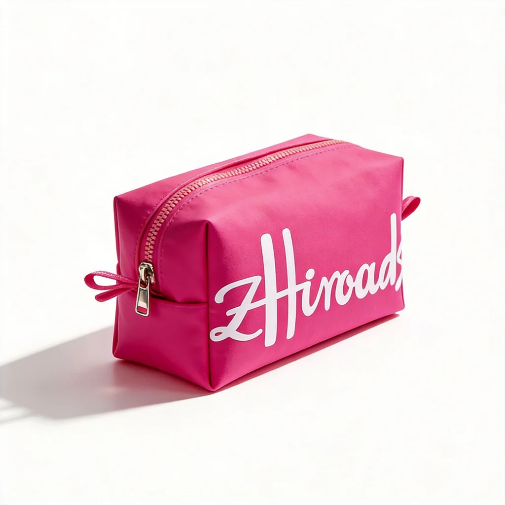 Luxury Zhiroads Style Recycled Cotton Toiletry Kit Cosmetic Makeup Case Bag for Travel