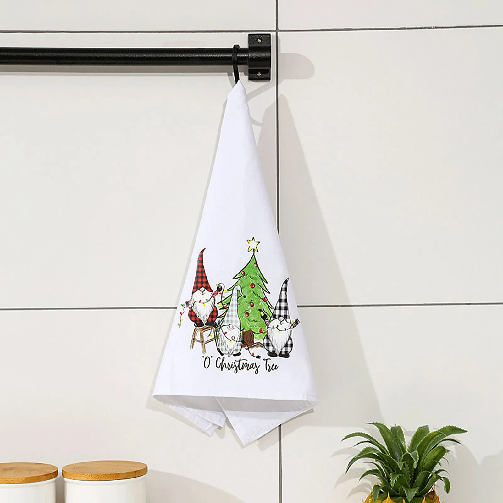 Christmas Towel Dishcloth Household Kitchen Articles Christmas Towel Table Cloth Dish Tows