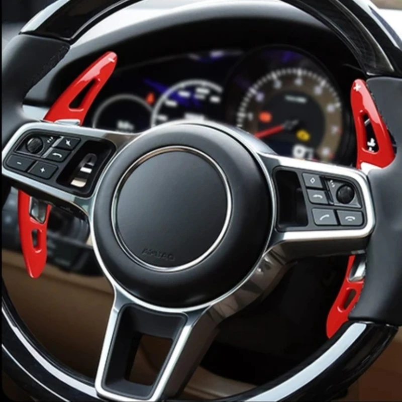 

Car Steering Wheel Shift Paddle Extend Shifters DSG For Porsche Panamera Macan Cayenne Carrera 911 718 991 Spyder 918 Cayman