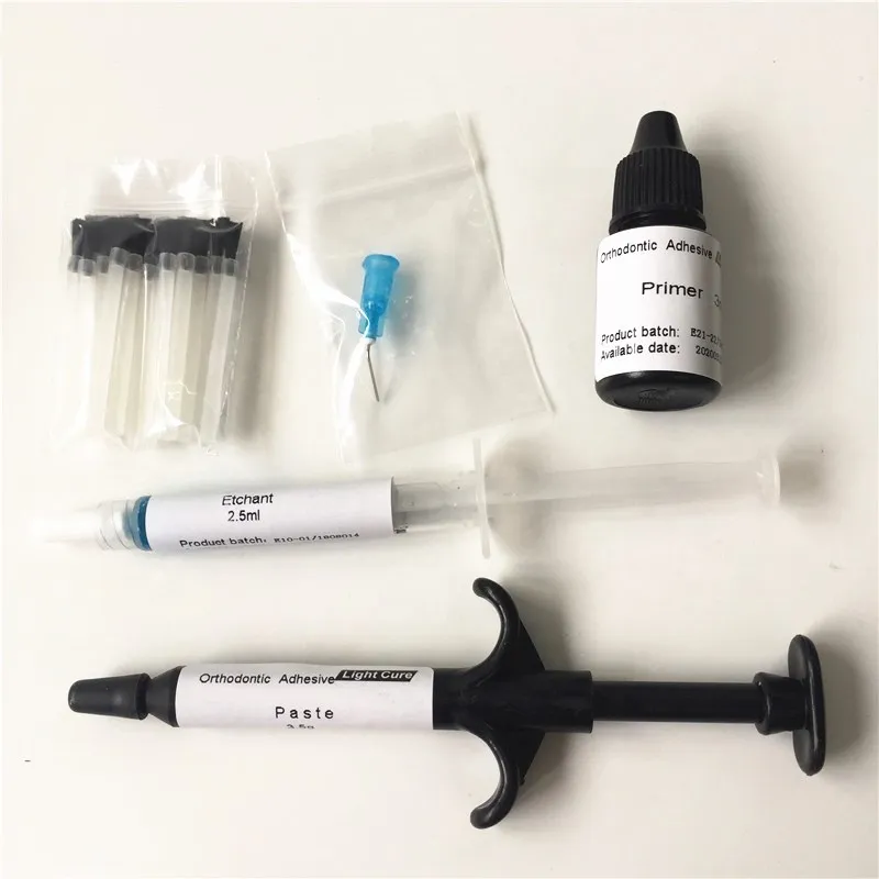 1 Pcs/Bag Orthodontics Etchant 2.5ML For Metal Bracket Tooth Surface pretreatment products Light-Curing Adhesive And Primer