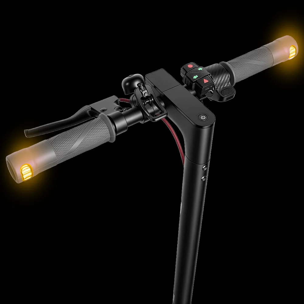 Rechargeable LED Handlebar Grips for Xiaomi For M365 For Max G30 ES Electric Scooter 22mm Fit Gray IPX5 Waterproof