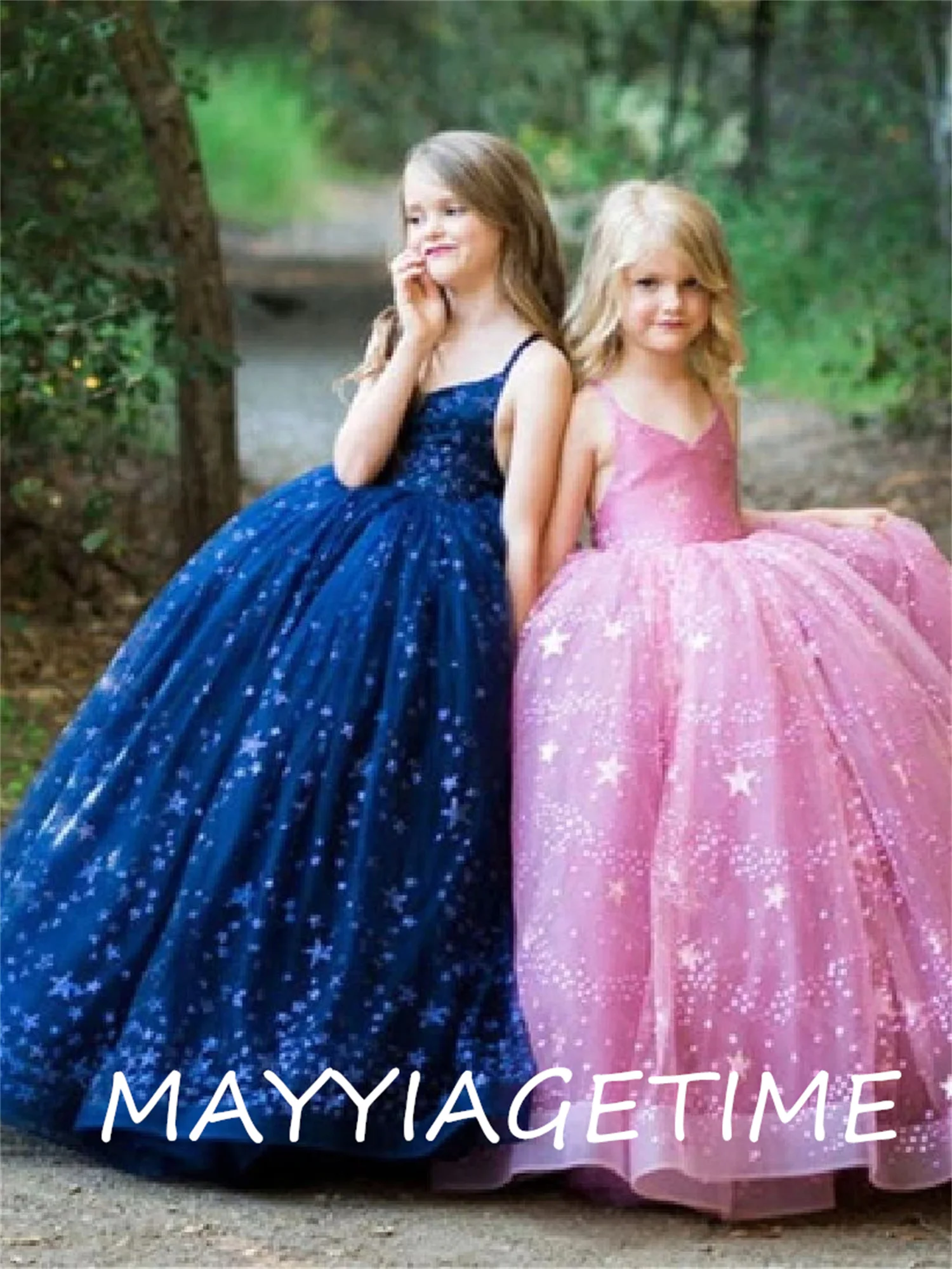 

Sparkly Layers Glitter Flower Girl Dresses Kid First Birthday Gowns Sleeveless Prom Celebration Dresses With Communion Gown