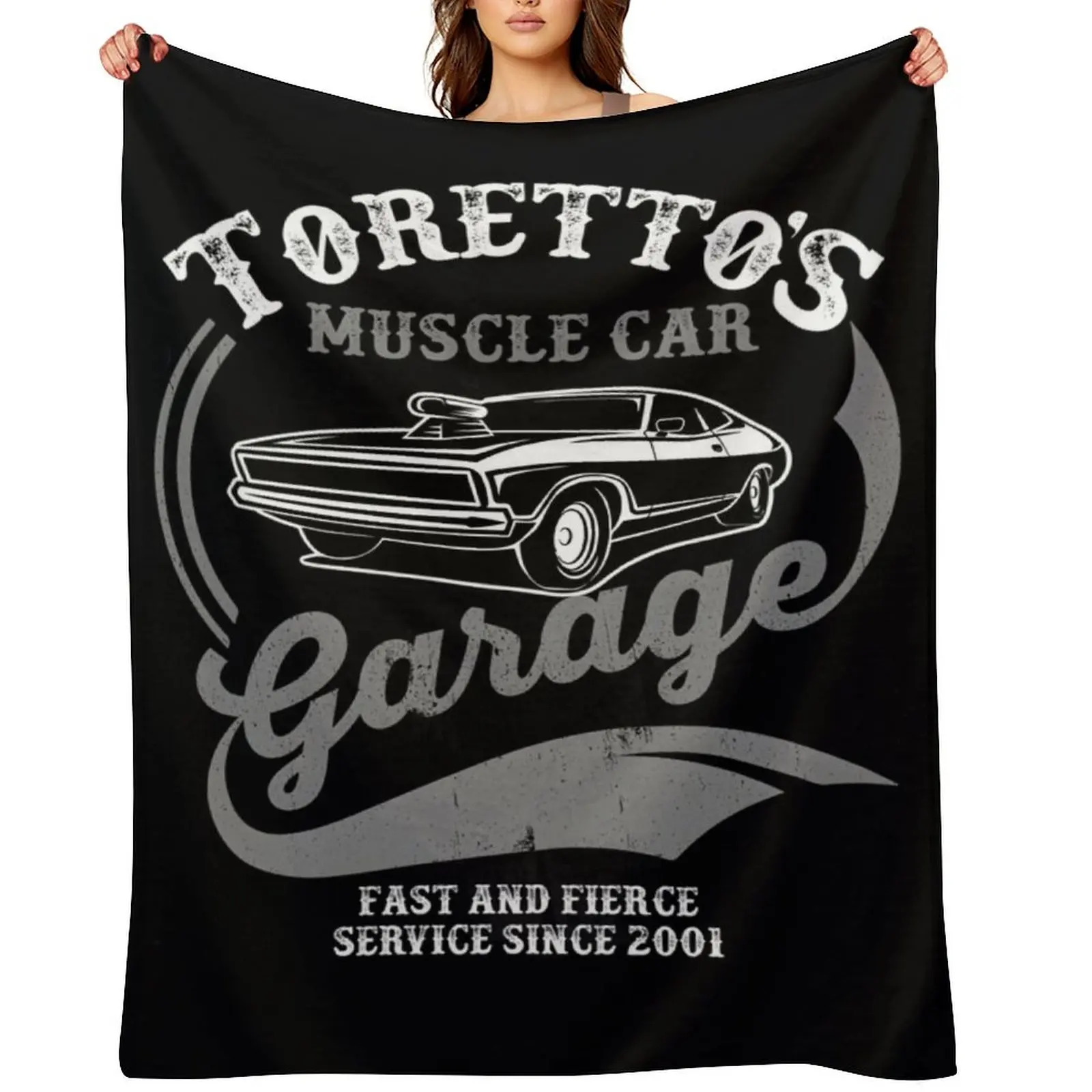 

Toretto&x27;s Muscle Car Garage Classic Throw Blanket Bed Plaid Summer Beddings Blankets For Sofas Blankets