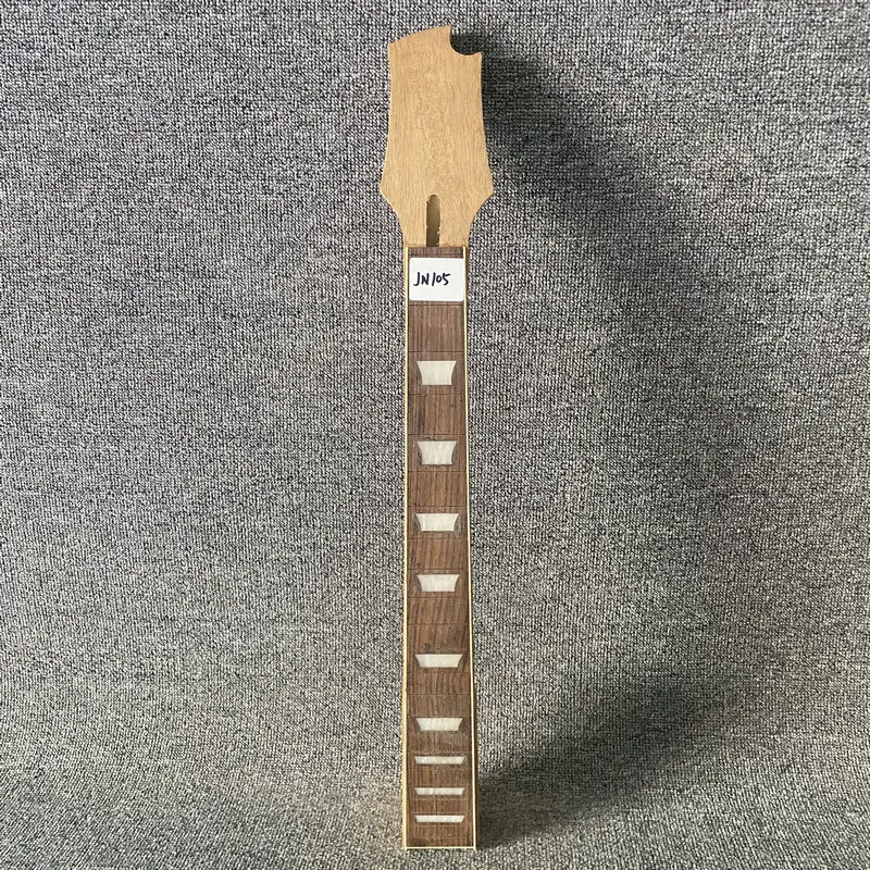 

JN105 for Decorations Unfinished 6 String Electric Guitar Neck with Wood Damages Cracks No Frets Solid Maple+Rosewood