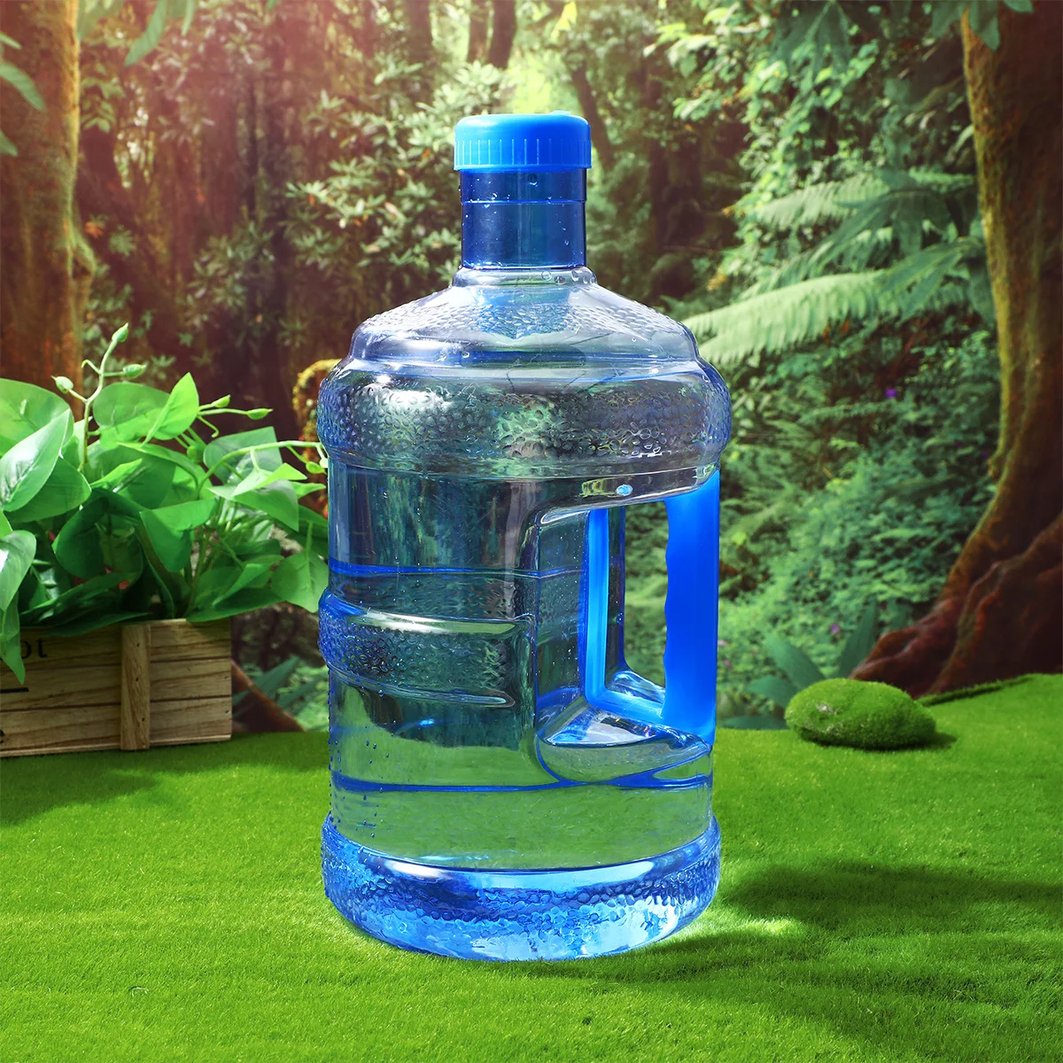 

5L Reinforced Water Jug Secure Closure System Portable Water Bucket Ideal for Camping Trekking Road Trip Hydration Solution