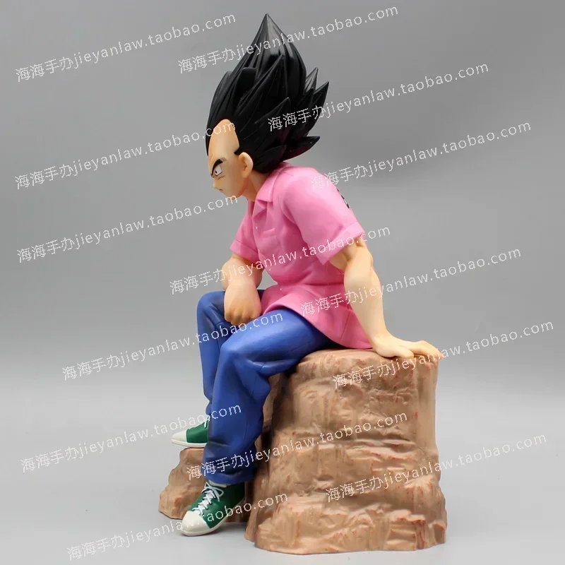 Dragon Ball Anime Figure Gk Fc Vegeta Plain Clothes Tidy Casual Wear seduta postura Figure modello Doll Decor Statue Gift Toys