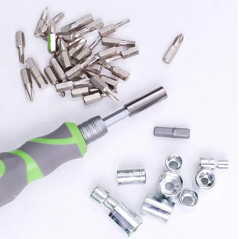 

featuring phillips, slotted, triangle, hexagonal, and Y-shaped screwdrivers 41-in-1 screwdriver tool set, multi-functional