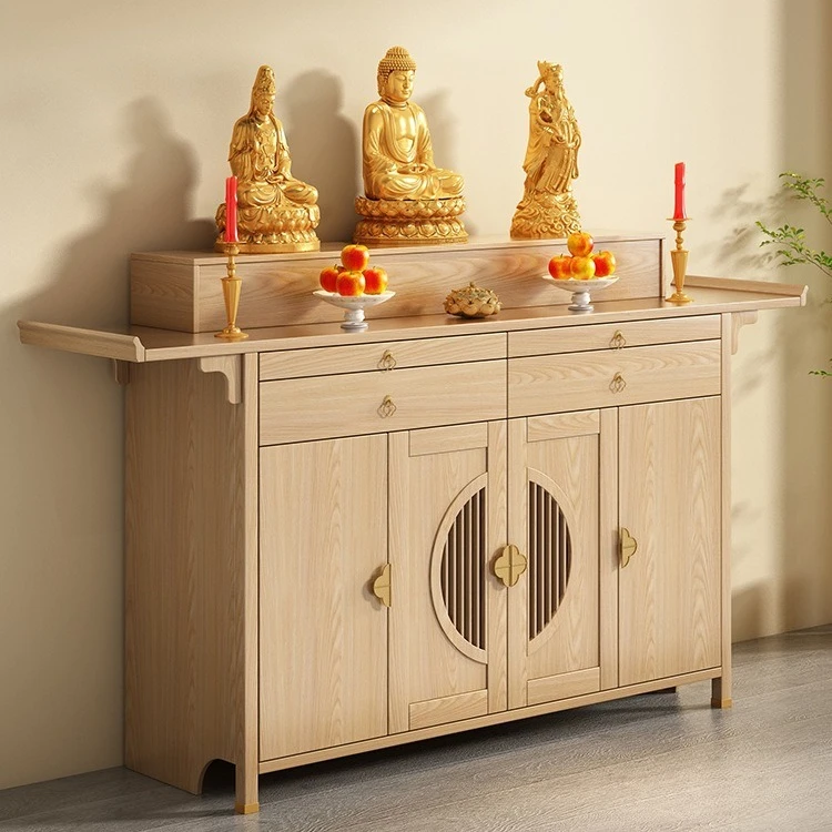

Solid wood offering table, incense case, home altar, Buddhist table, new Chinese table, living ro