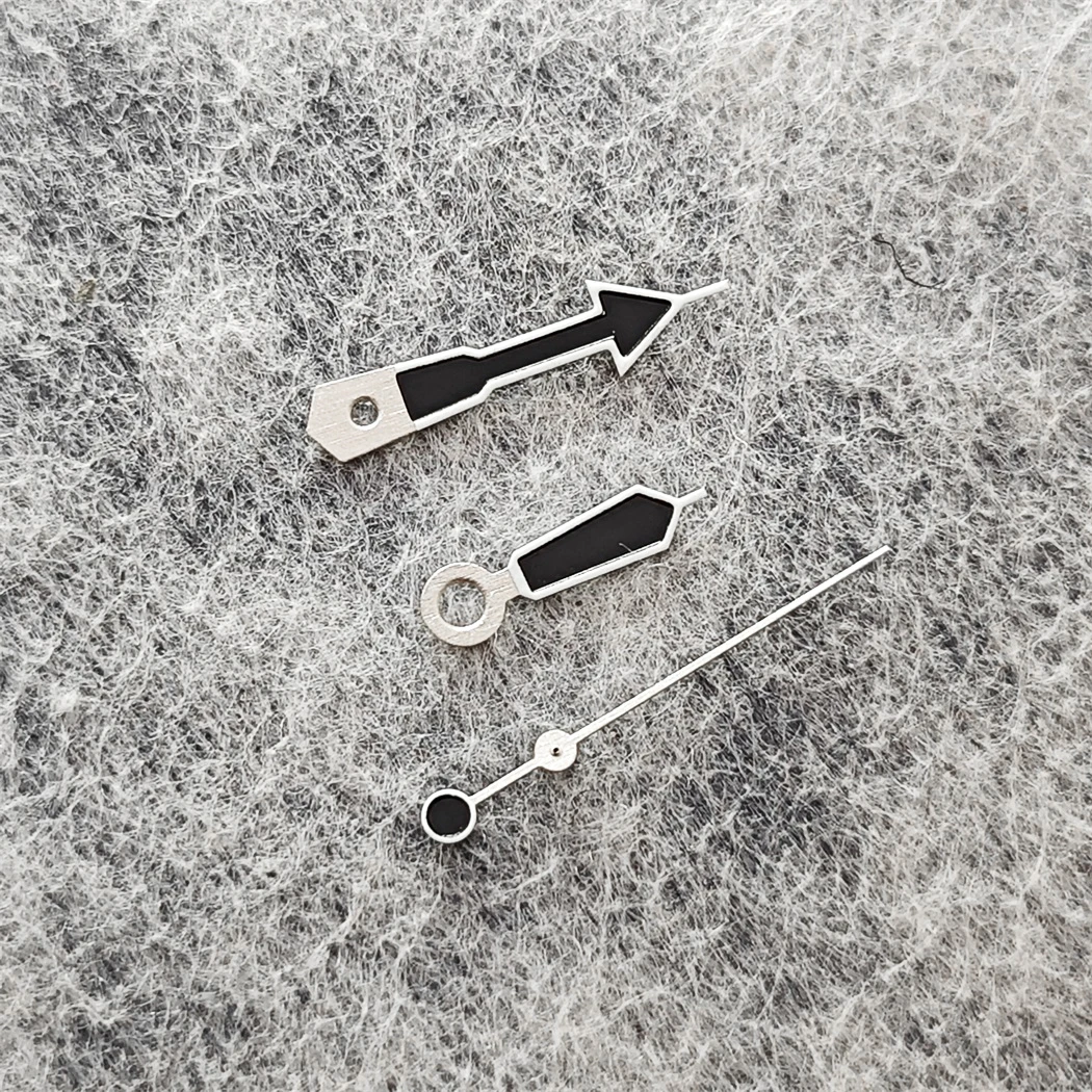 Modified Green Luminous Watch Hands Watch Accessories White Edge Black Needle for NH35/NH36/4R/S7 Movement