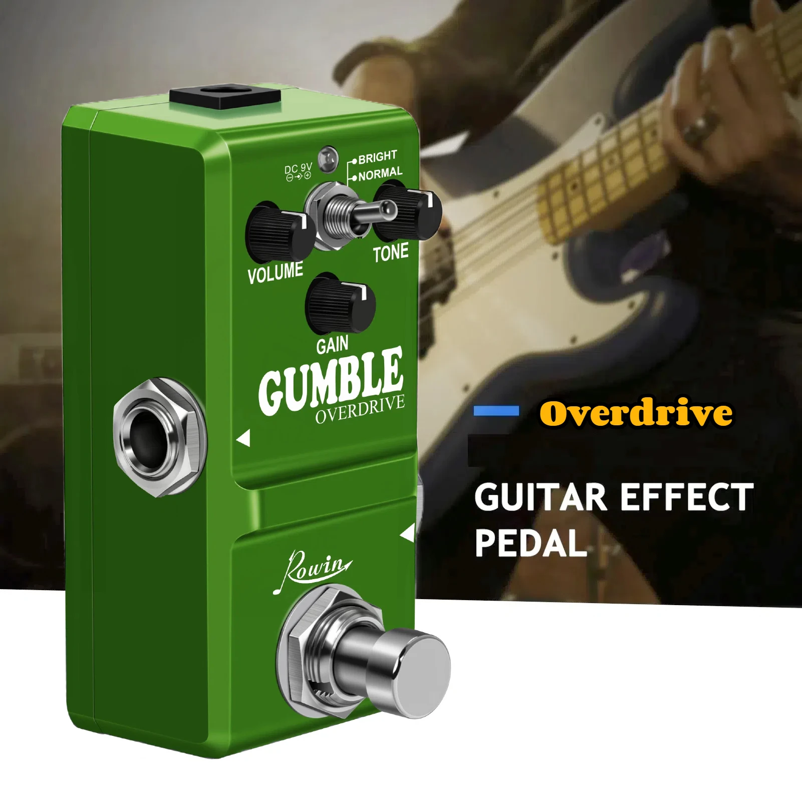 Guitar Pedal Dumbler Overdrive Effects Based On Zendrive Rowin Gumble AMP Dumble Smooth Bright Unique Tone Mini For Pedalboard