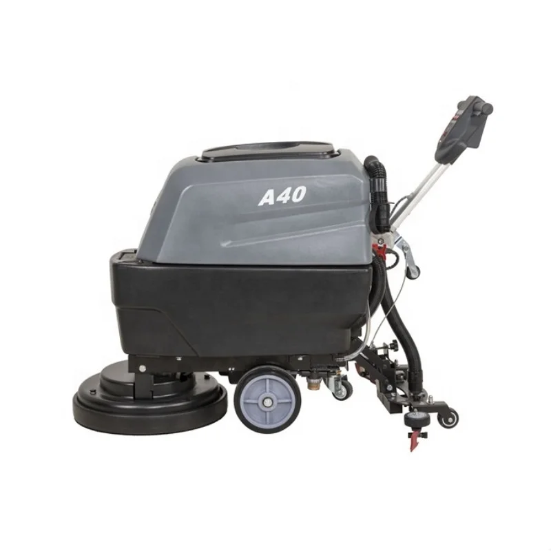 A40 Push-behind Compact Floor Polisher Scrubber New Design Lower-noise Auto Electric Automatic Hand Held Floor Scrubber
