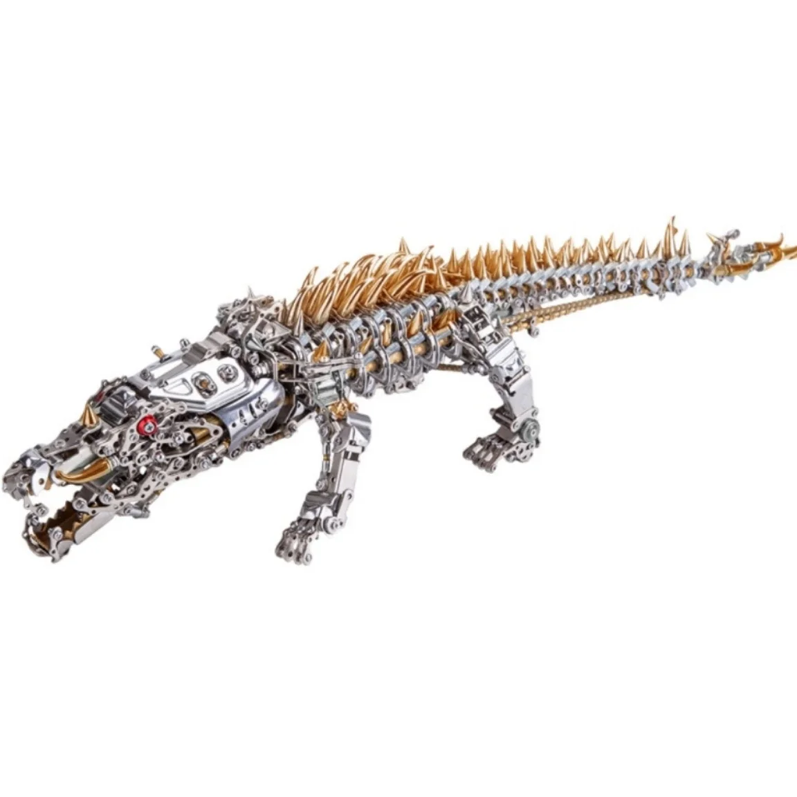 DIY Mechanical Crocodile Metal Assembly Model Kits 3D Puzzle Toy for Kids Adults Steampunk Animals Crafts Handmade Gift