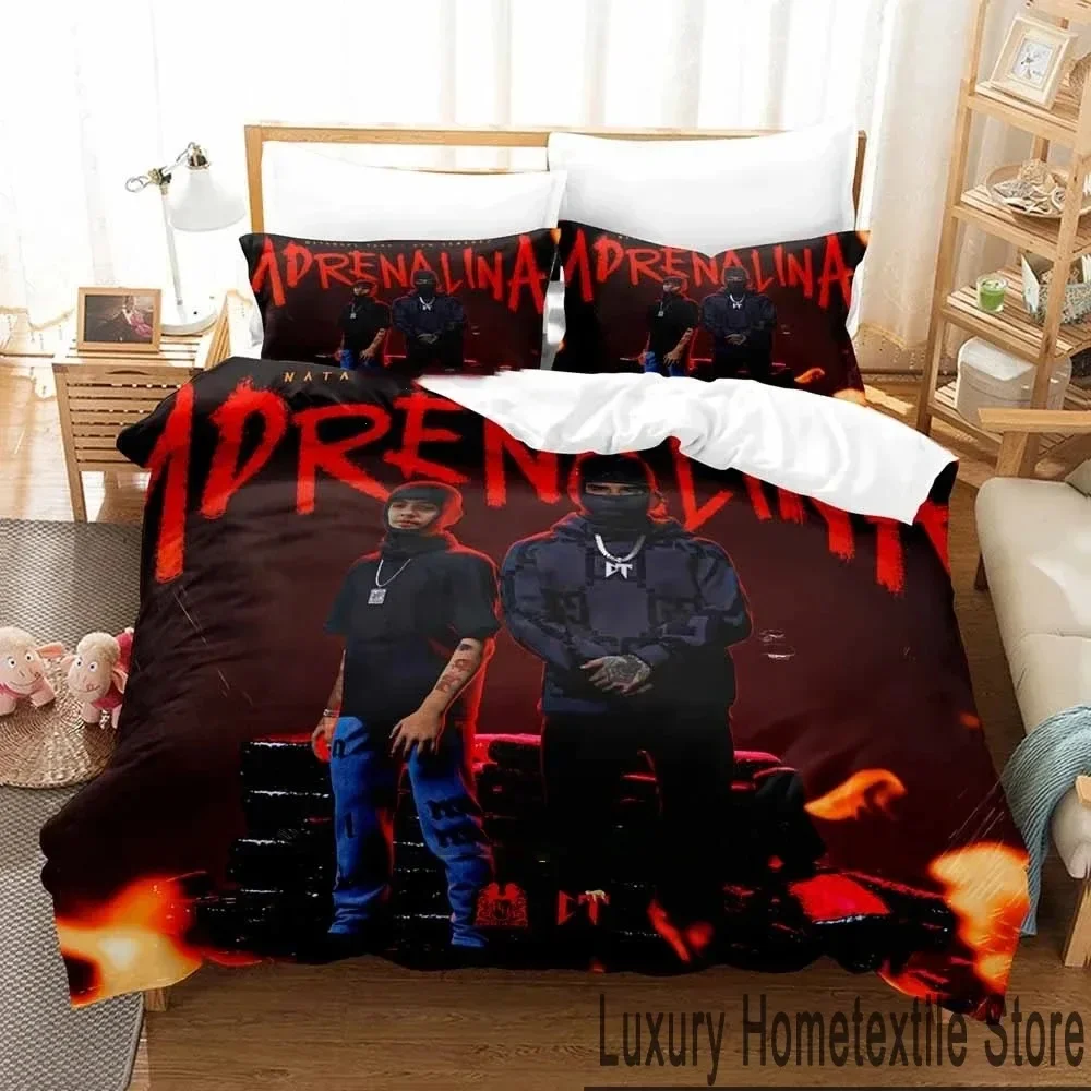 3D Print Natanael Cano Rapper Bedding Set Duvet Cover Bed Set Quilt Cover Pillowcase Comforter king Queen Size Boys Adult