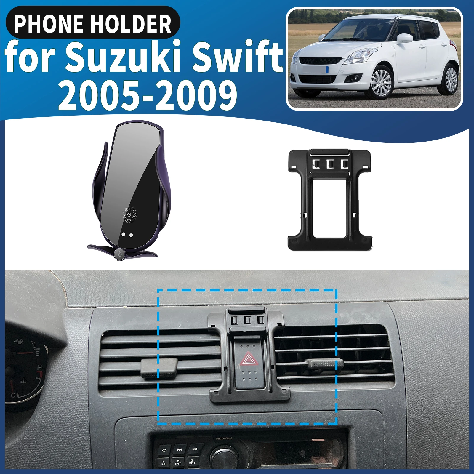 

fit for Suzuki Swift 2005 2006 2007-2009 Car Phone Holder Mount Vehicle-Specific GPS Navigation Easy Installation accessoires