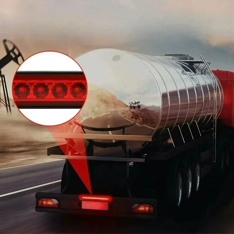 

4PCS 12V 15LED New For Rear Light White Red Brake Light Signal Side Marker Car Light Bar Car Truck SUV Bulbs Turn Signal Warning