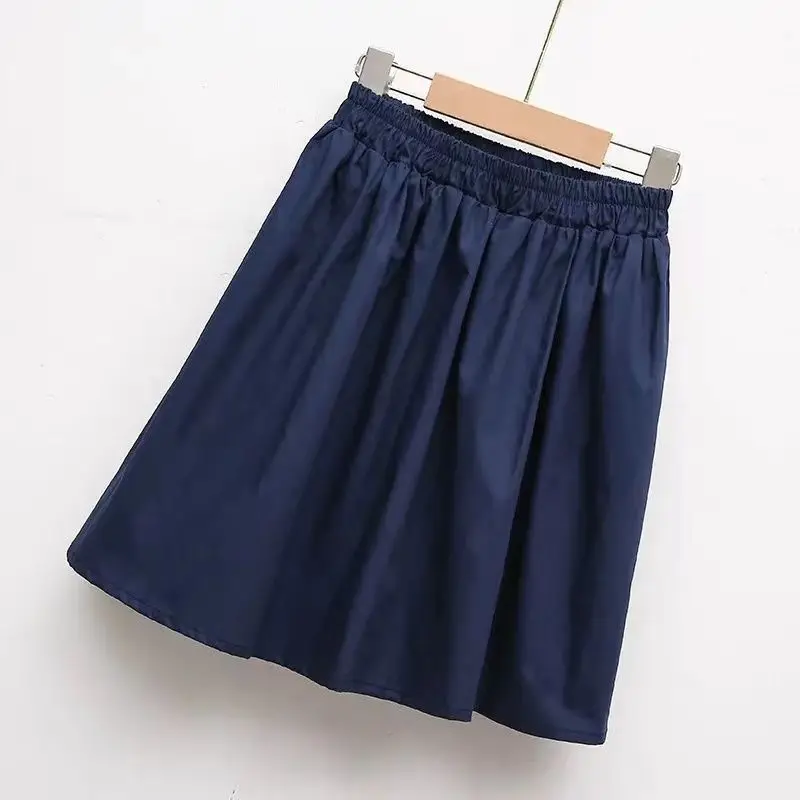 

Новые детские плиссированные юбки для девочек 2026 года, темно-синие, для школы, весна-лето, повседневные, в японском и корейском стиле