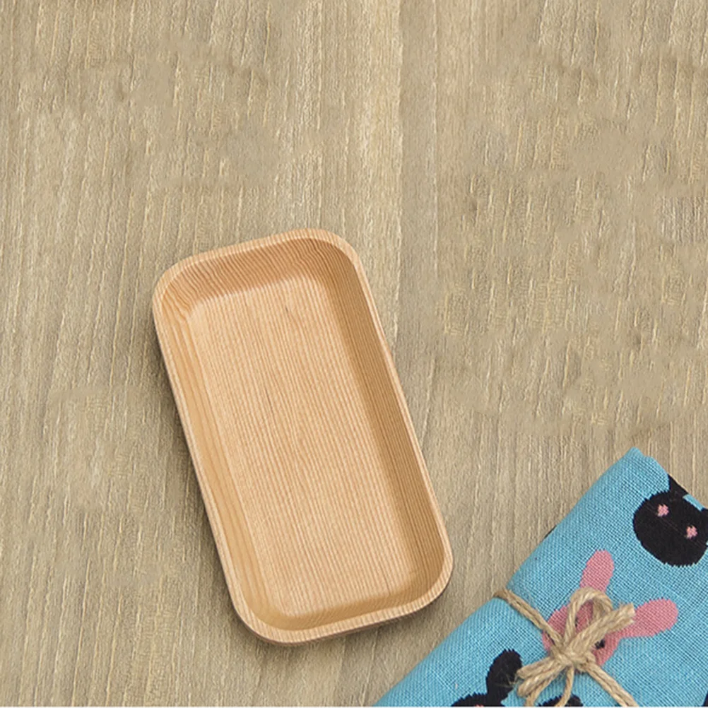 

Wooden Snack Plate Natural Serving Tray For Sushi Dessert Fruit Salad Cookie Party Wedding Holiday Tableware Kitchen Bar