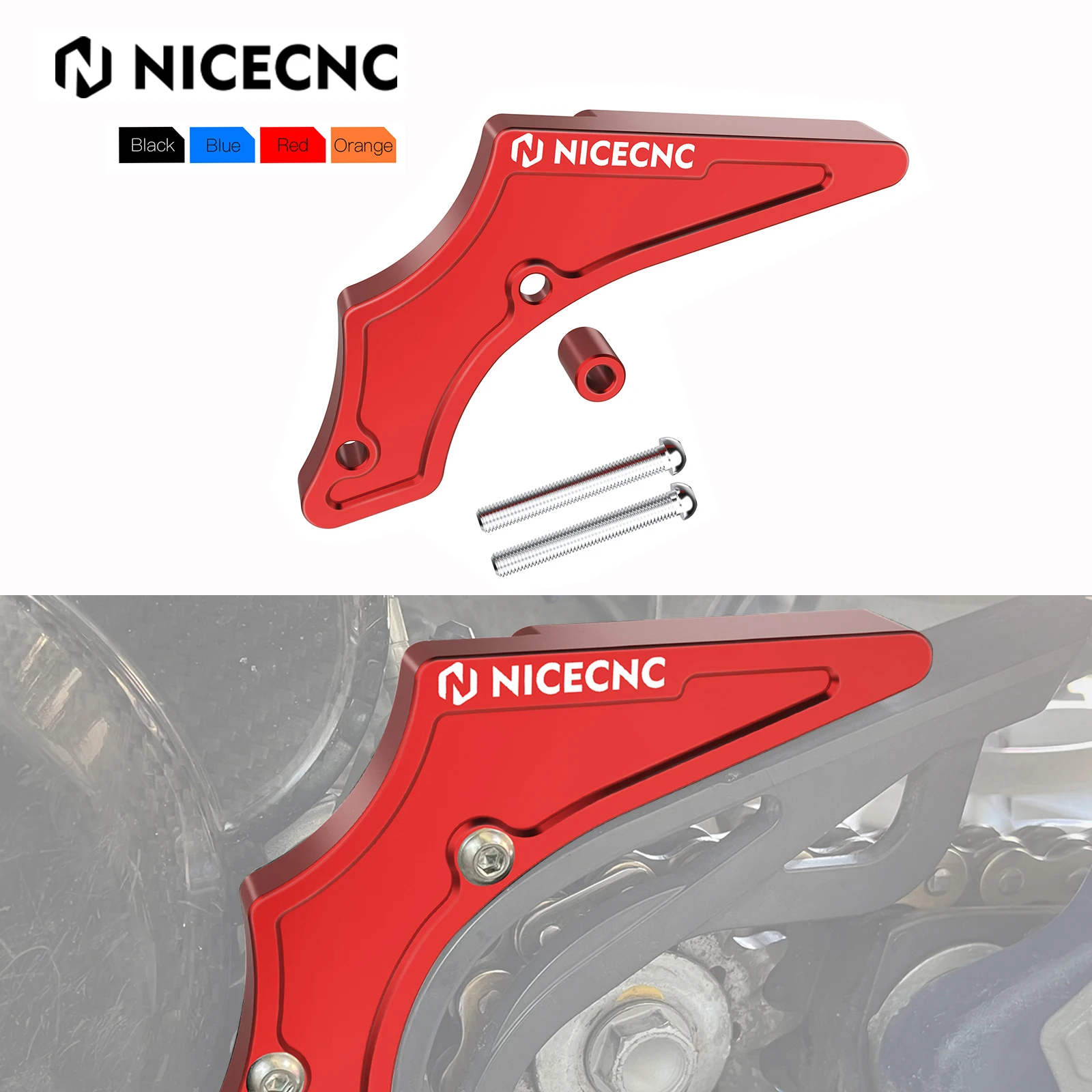 

NICECNC For GASGAS EC 250 300 EC250 EC300 2021 2022 2023 For KTM For Husqvarna 2T Case Saver Sprocket Cover Protector Motocross