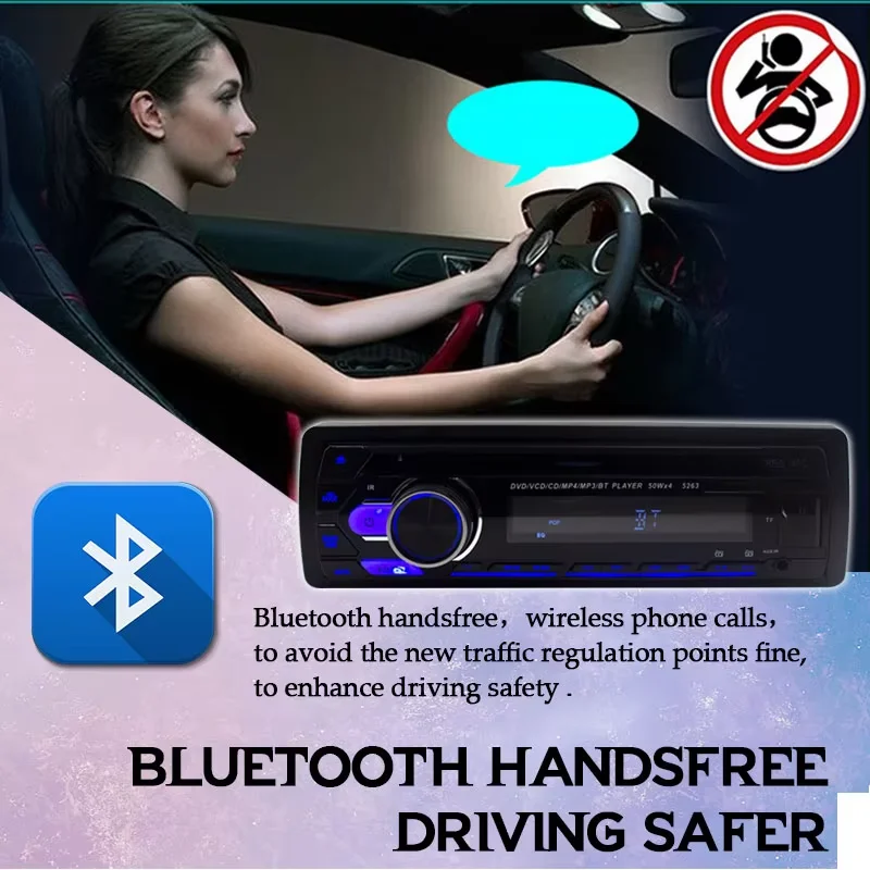 PolarLander 1 Din Car MP3 24V يدوي DVD مشغل أقراص مضغوطة FM الارسال SD/AUX/USB لاسلكي للتحكم عن بعد شاحن بلوتوث