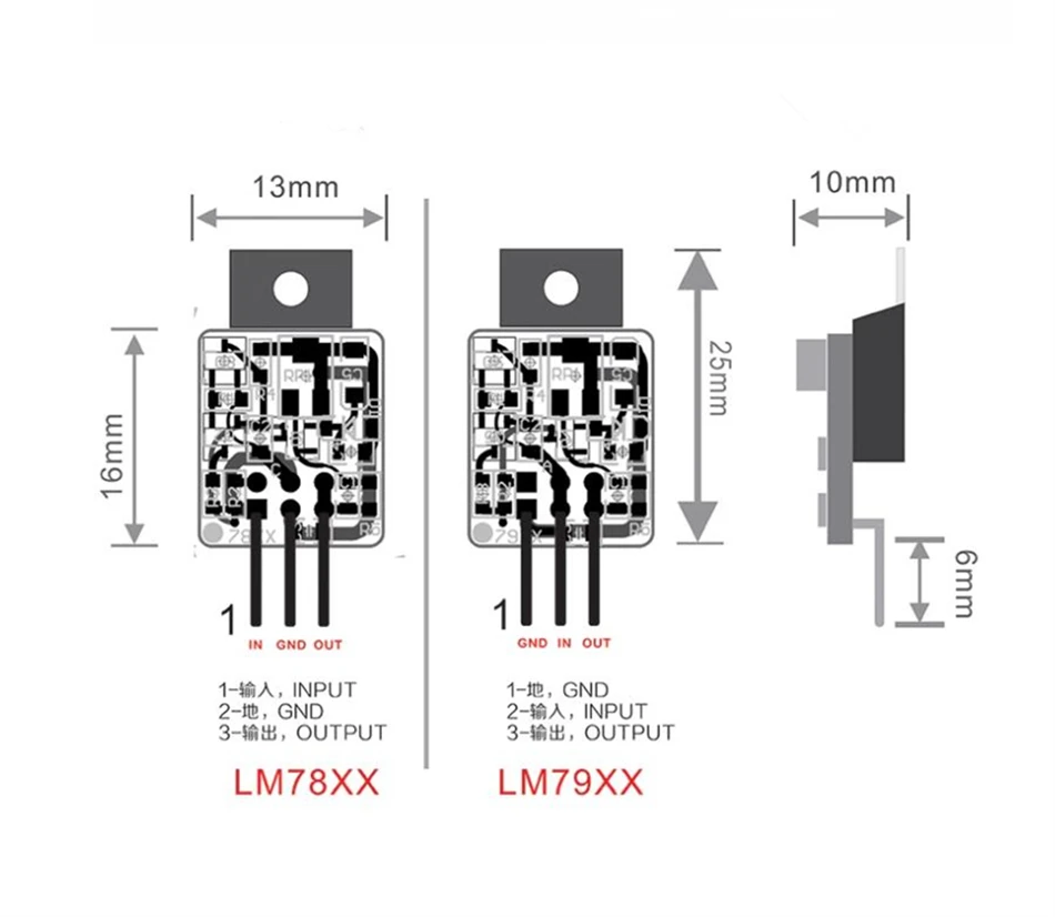 Upgrade LM78XX LM79XX LM317 LM337 Discrete Linear Regulator Module, Current Up to 1.5A, Better Than LT1045 / Voltage Adjustable