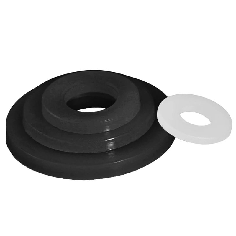 20PCS M2 M3 M4 M5 M6 M8 M10 M12 M14 M16 M18 M20 M22 White Nylon Washer Plastic Insulation Flat Gasket Spacer Seals Rubber Washer