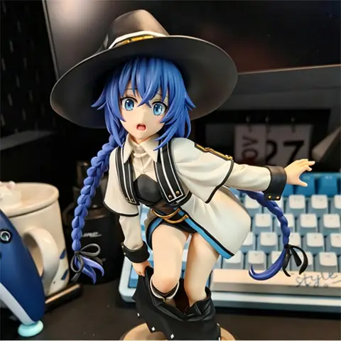 25cm Magician Roxy Migurdia Action Figure Mushoku Tensei：Jobless Reincarnation Anime Figure PVC Adult Collection Model Doll Toys