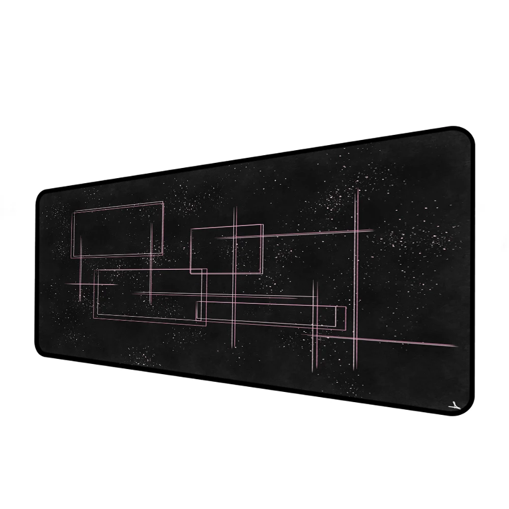 

Black Mouse Pad , Art Installation, Artwork, Lines Office Accessories Keyboard and Mouse Gamer Anti-slip Mouse Pad 900x400 Mm