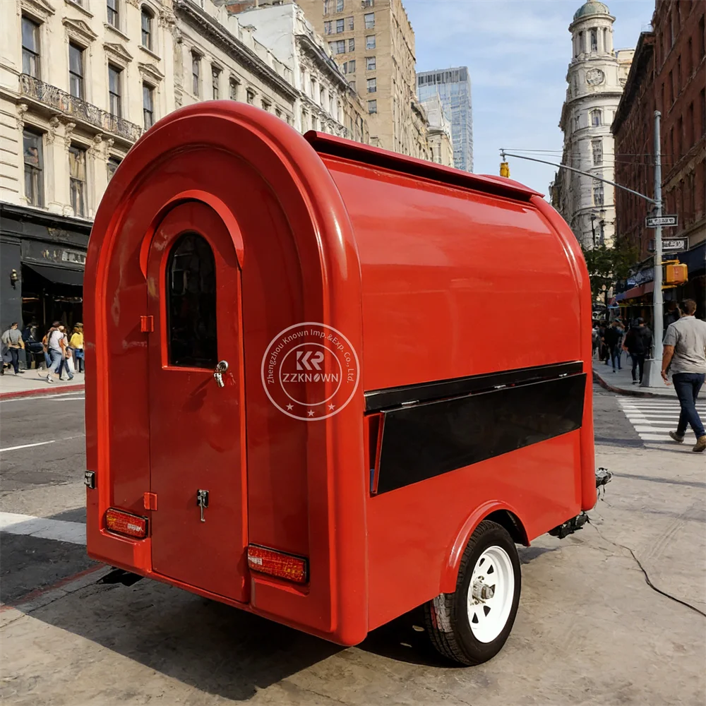Fully Equipped Ice Cream Coffee Food Truck Dining Car Small Concession Milk Tea Trailer Mobile Food Trailer Coffee Cart