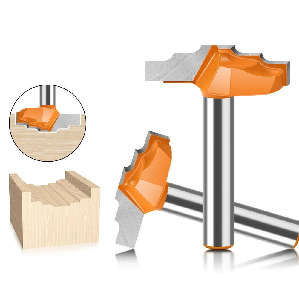 1/4 "Shank 6mm Shank ไม้กรอบประตู Router Bits สําหรับไม้คาร์ไบด์ Lassical ประตูตู้ Bits แกะสลัก Milling Cutte