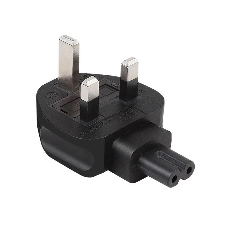 Britse Standaard Acht-Figuur Staart Converter UK-C7 Uk Singapore China Hong Kong Twee Ronde Gat C8 Power Adapter