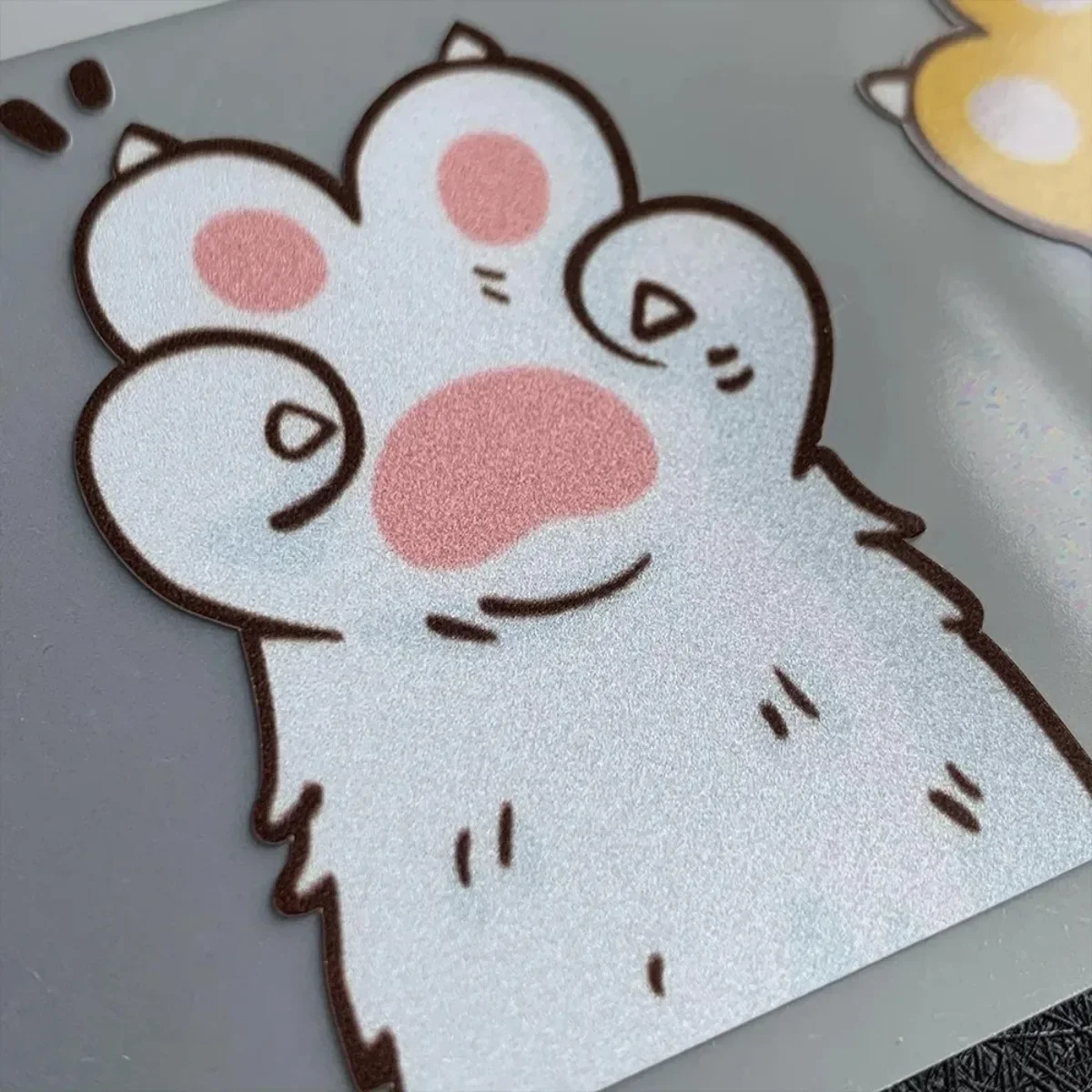 Cute Cat Paw Reflective Car Motorcycle Scooter Body Window Windshield Rear Tail Trunk  Decals  Accessories Stickers For honda
