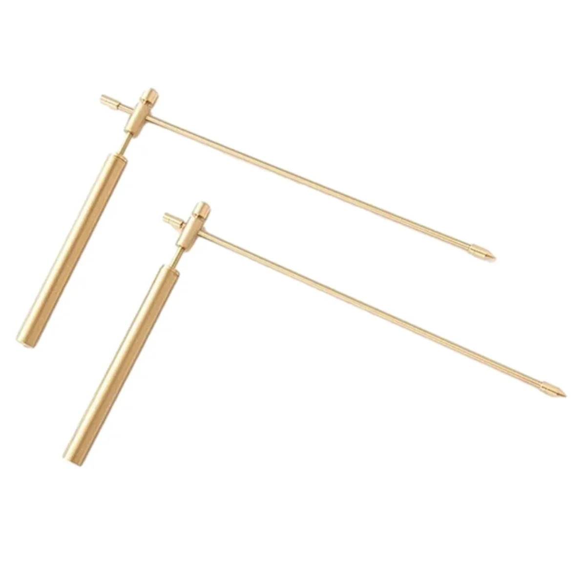 2pcs Copper Dragon Seeking Dowsing Rod Outdoor Energy Water Witching Adjustable Detector Measuring Detachable Tool ZJY