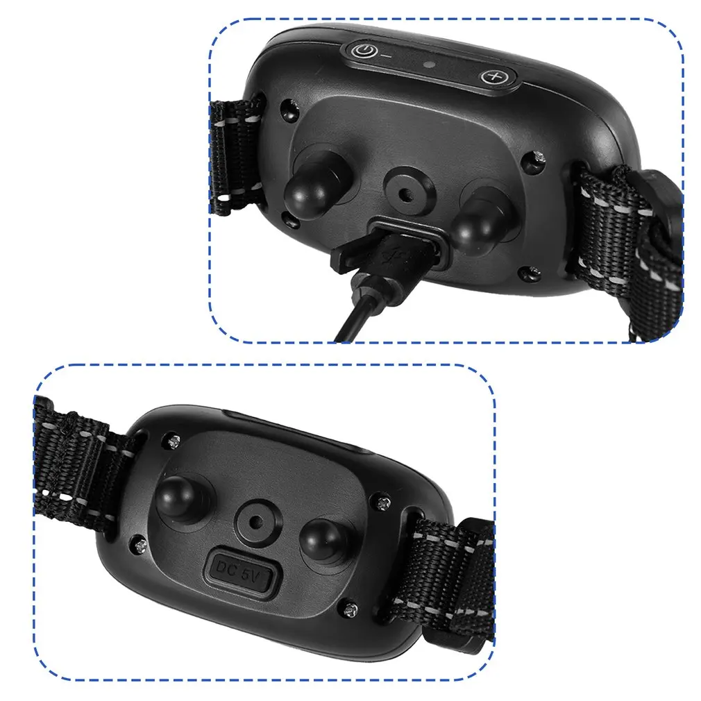 Pet Dog AntiBarking USB Electric Ultrasonic Dogs Stop Barking Vibration Anti Bark Collar Automatic Collar Dog Training Collars image 5