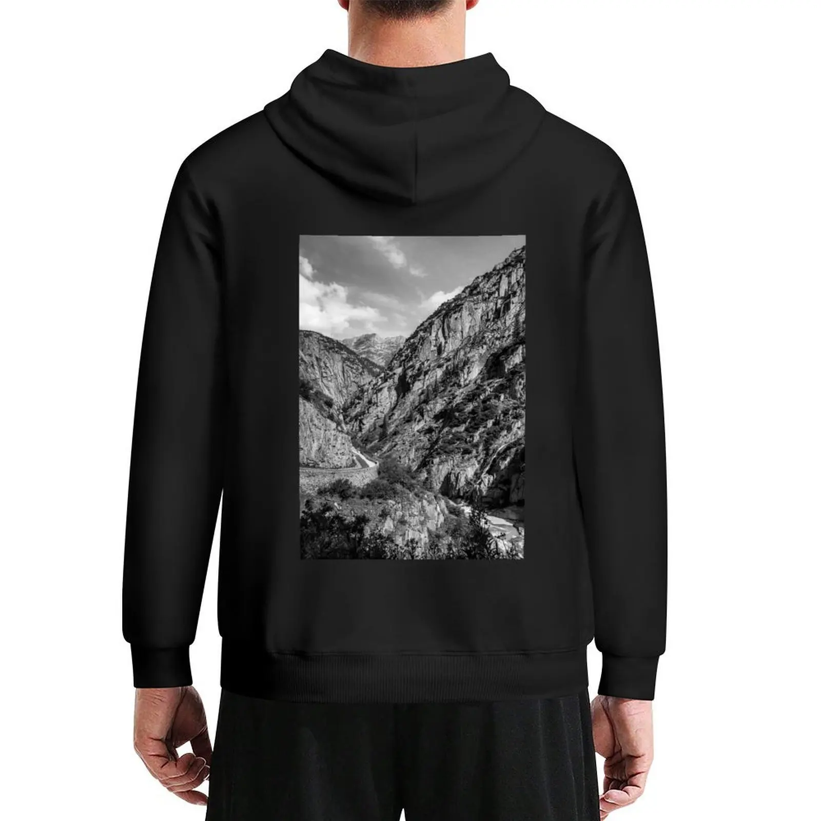 Sch?llenen Gorge, Suiza Sudadera con capucha de otoño para hombre, conjunto de sudadera, chaqueta de otoño, ropa para hombre, Sudadera con capucha para hombre