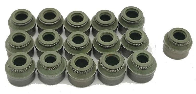 

095640 France 16PCS Engine Valve Stem Gasket Oil Seal for Peugeot 307 206 207 308 408 2008 for Citroen C-Quatre C2 C3XR 1.6 1.8