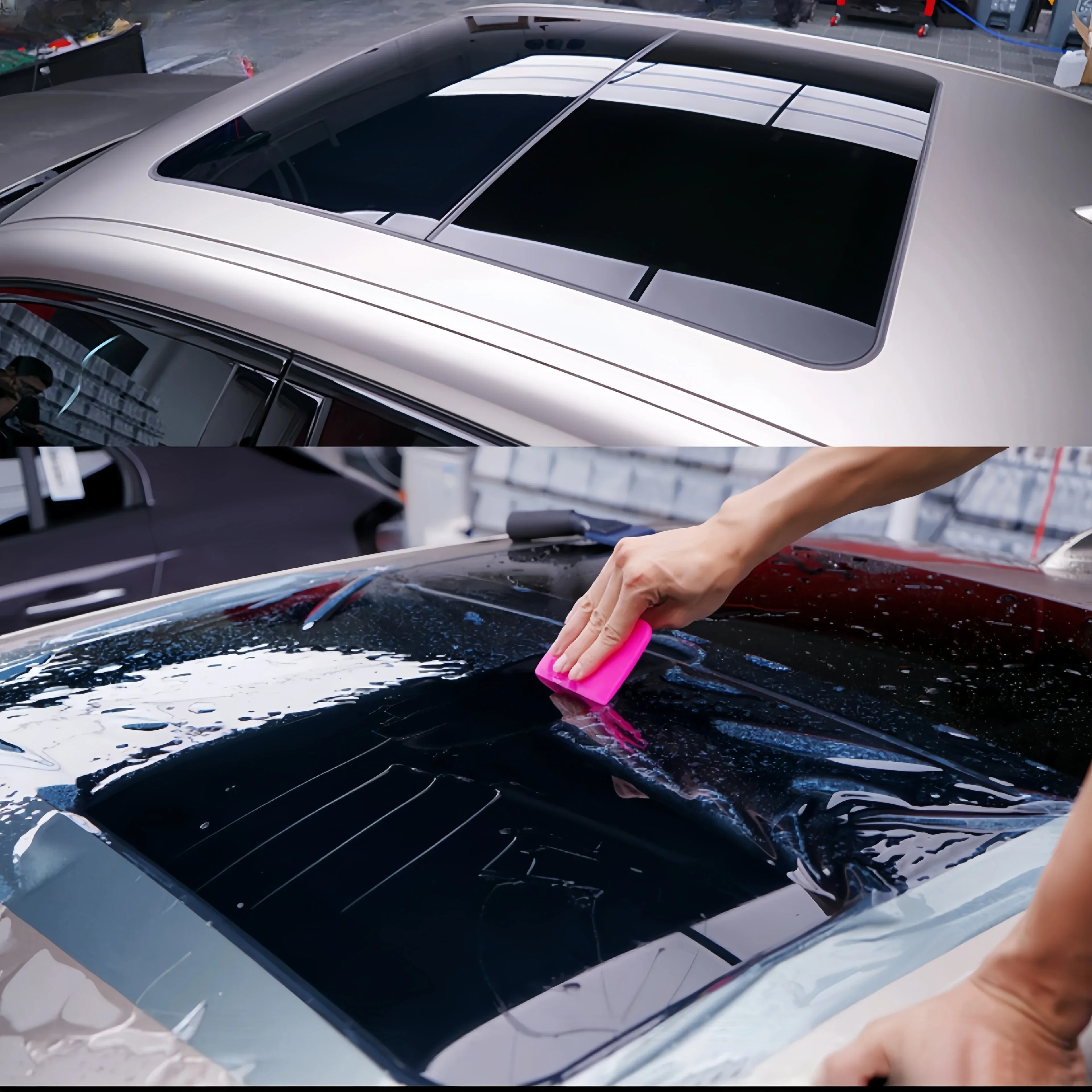 years warranty Wholesale car window film VLT  UVR IRR  Self-adhesive tpu sunroof glass protective film