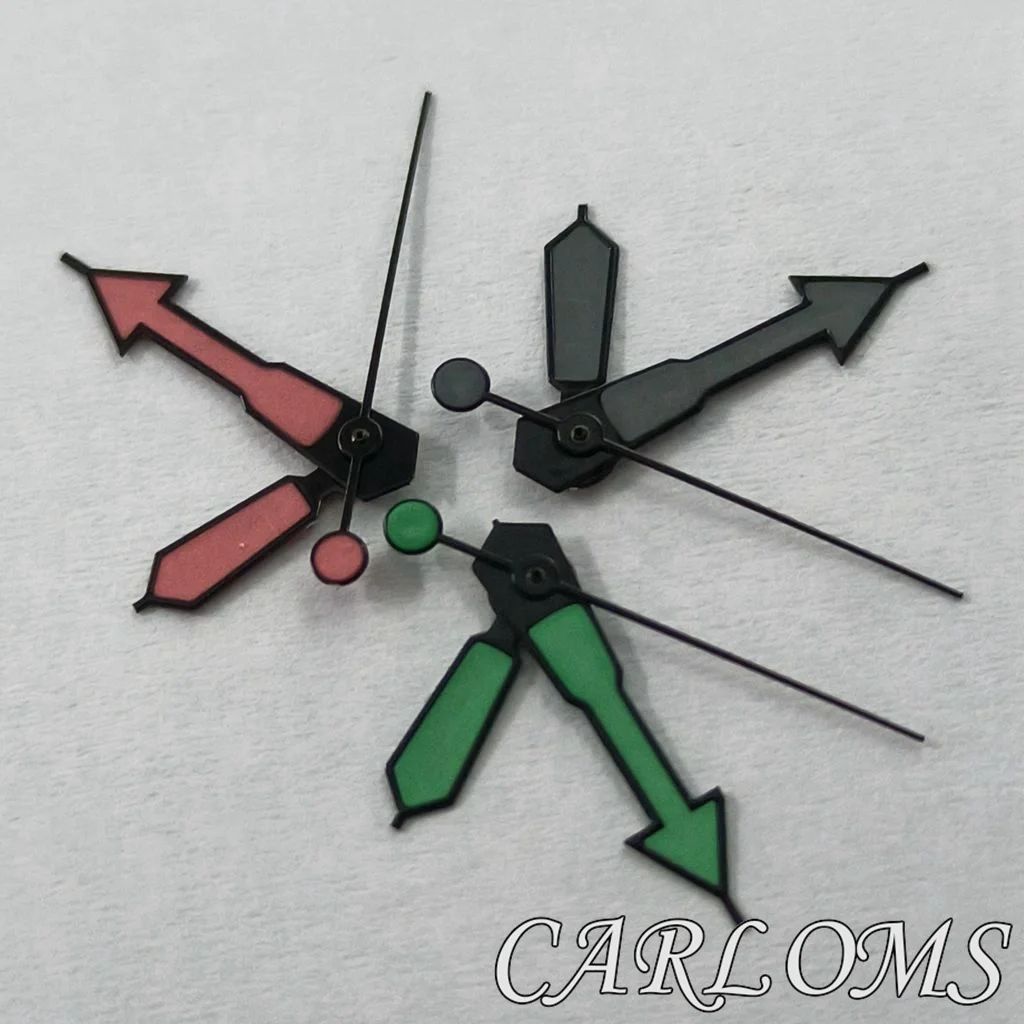 TOP NH34 NH35 NH36 7S26 7S36 4R35 4R36 Movements Black Blue Red Orange Black Watch Hands Luminous