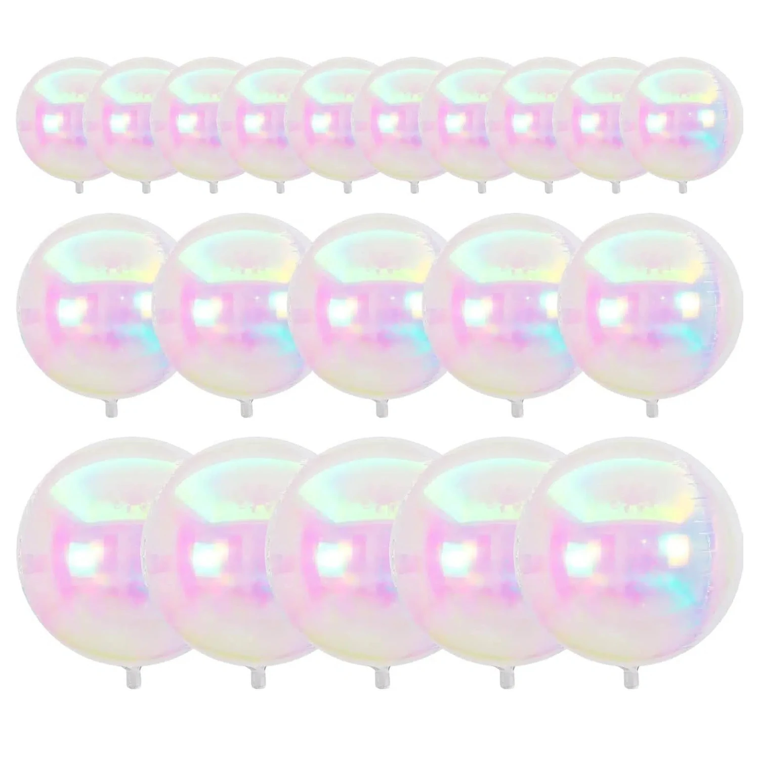 

20 шт. переливающиеся воздушные шары из фольги, круглые 4D надувные майларовые шары для годовщины свадьбы, дня рождения, дискотеки, вечеринки, украшения