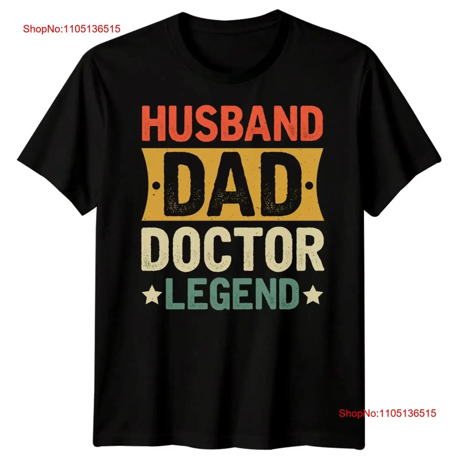 

Mens Husband Dad Doctor Legend Funny Fathers Day T Shirt Best Daddy Ever FD vintage Washed streetwear Stylish Versatile Casual