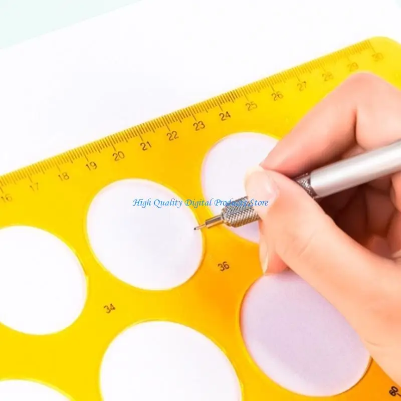 U2JE Geometric Drawing Templates Drawing Stencils Oval Templates Measuring Rulers