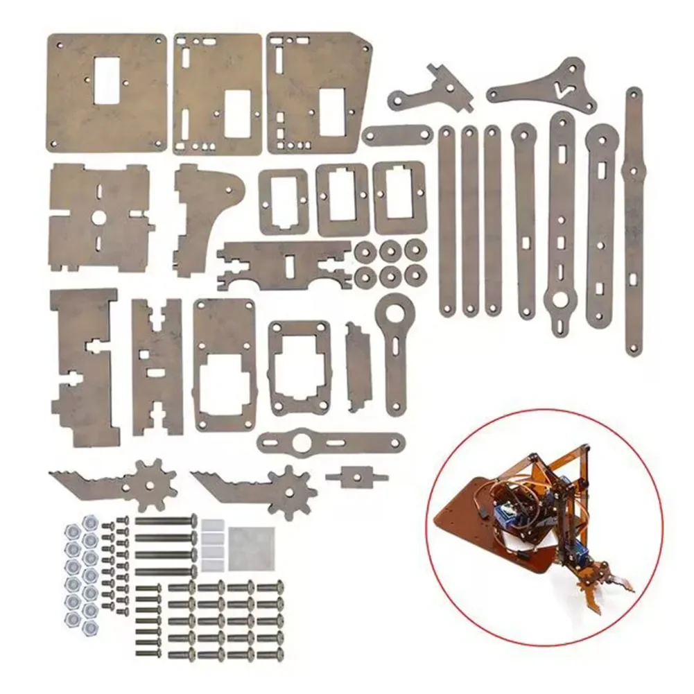 Mechanical Robot Manipulator Claw  Kit For Arduino Fun STEAM Learning & Creativity Programmable Robot Starter Kit Robotic Arm