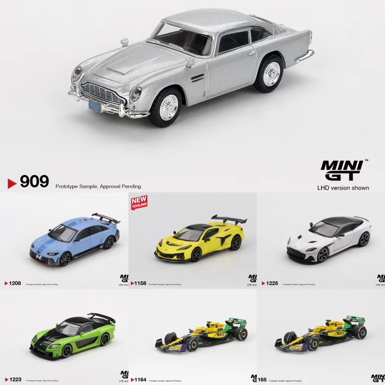 MINIGT 1:64 Mazda RX-7 VeilSide Fortune7 McLaren MCL38 # 4 Ландо Норрис 2024 F1 Hyundai RN22e (VP1) Модель автомобиля из сплава