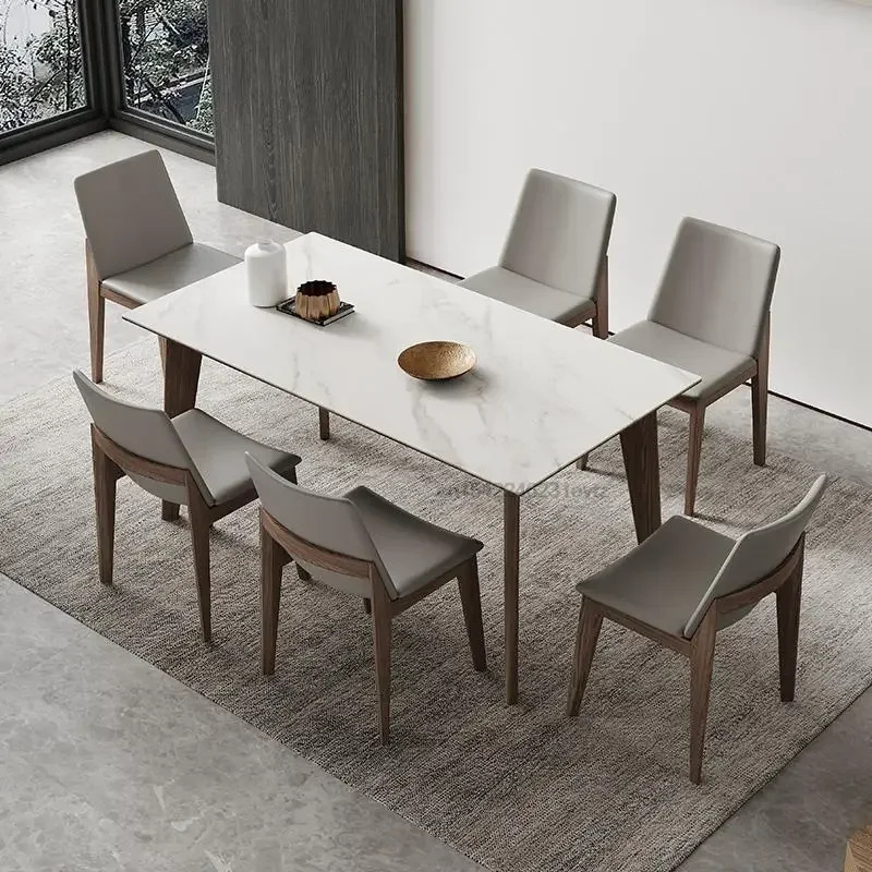 

GY13 2022 New Nordic Solid Wood Table And 4 Chairs Combination Home Small Apartment Modern Minimalist Mesas Kitchen Furniture