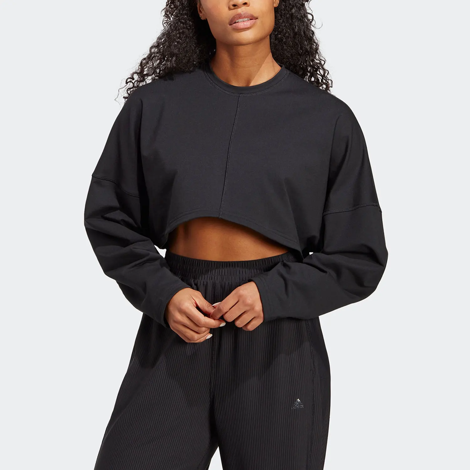 

Adidas Original Women's Oversized Cropped Casual Hoodie Spring New HS8121