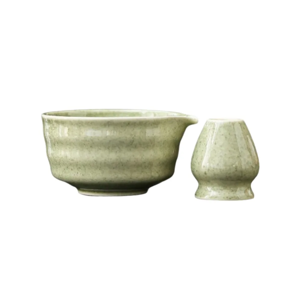 

2 шт., набор чаш для заливки матча, гладкая поверхность, керамический инструмент для матча ручной работы, легко чистящийся многоразовый набор для изготовления матча