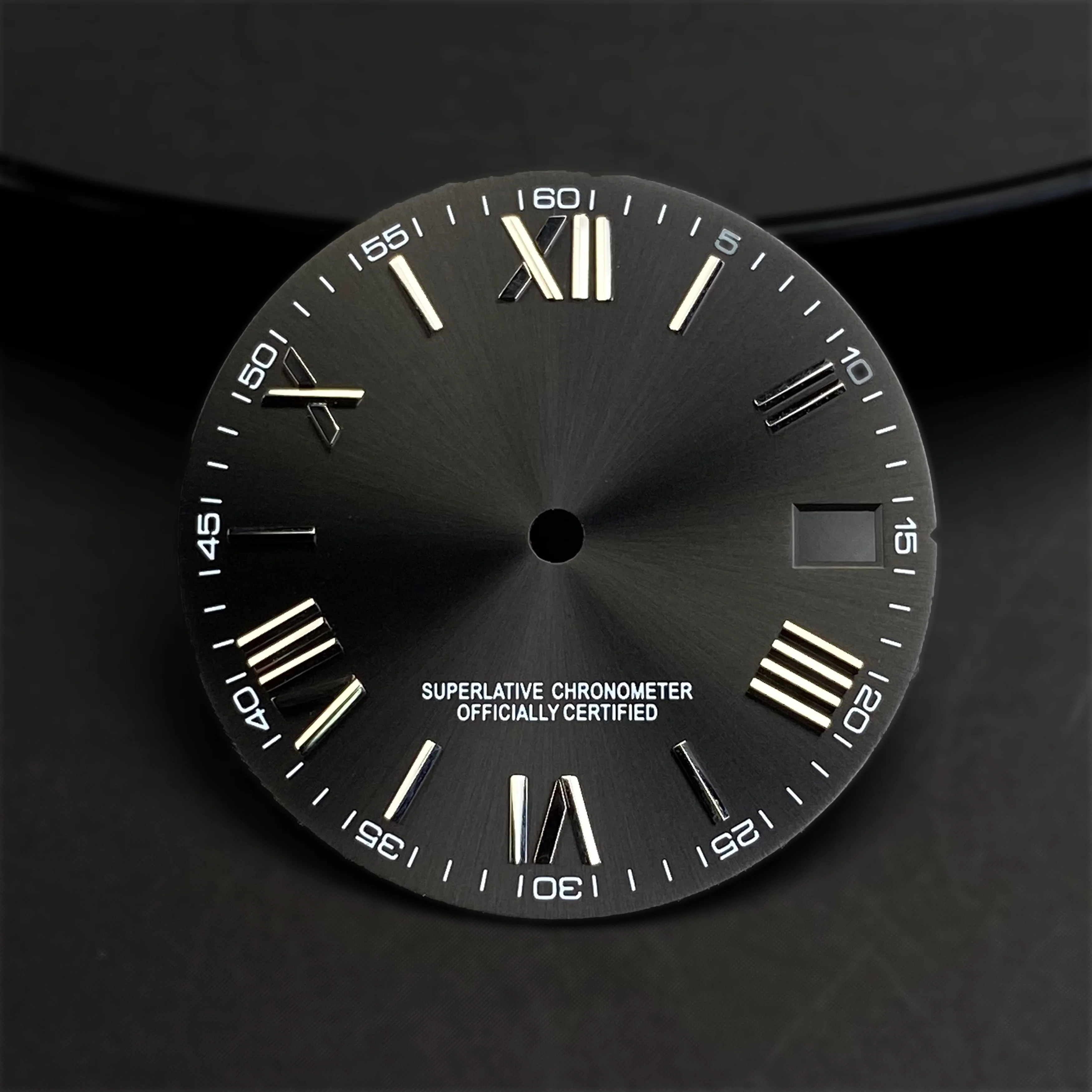 NH35 28.5 مللي متر الطلب الأرقام الرومانية تقويم واحد ساعة الطلب مناسبة ل NH34/NH36 ساعة يد تعمل بالحركة الوجه اكسسوارات أدوات إصلاح