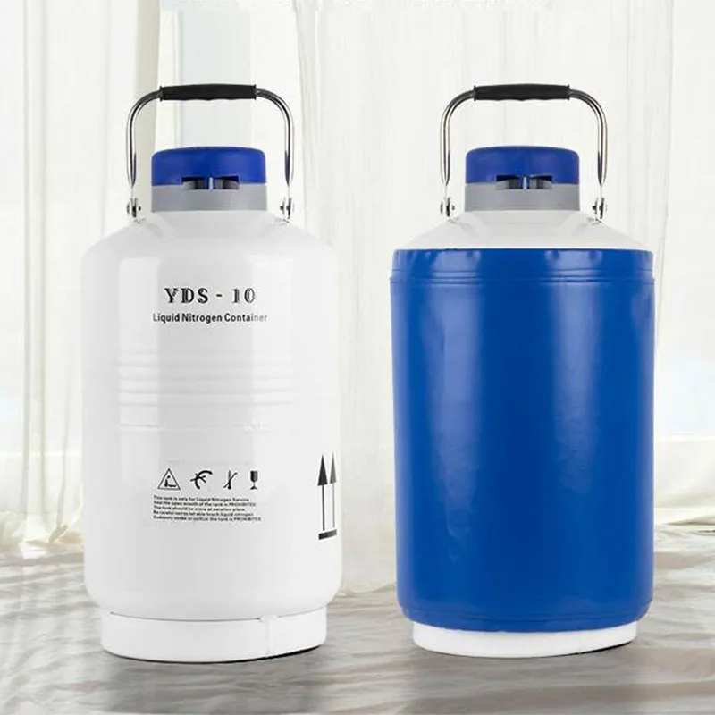 Liquid Nitrogen Container Cryogenic Tank YDS-10 Liquid Nitrogen Tank 10L Storage Type Liquid Nitrogen Tank