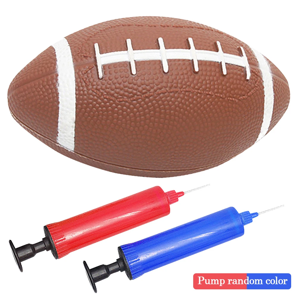 Adolescenti Rugby Ball Football americano gonfiabile giocattoli per bambini palloni da calcio con gonfiatore piccola palla da Rugby per l'insegnamento dei bambini