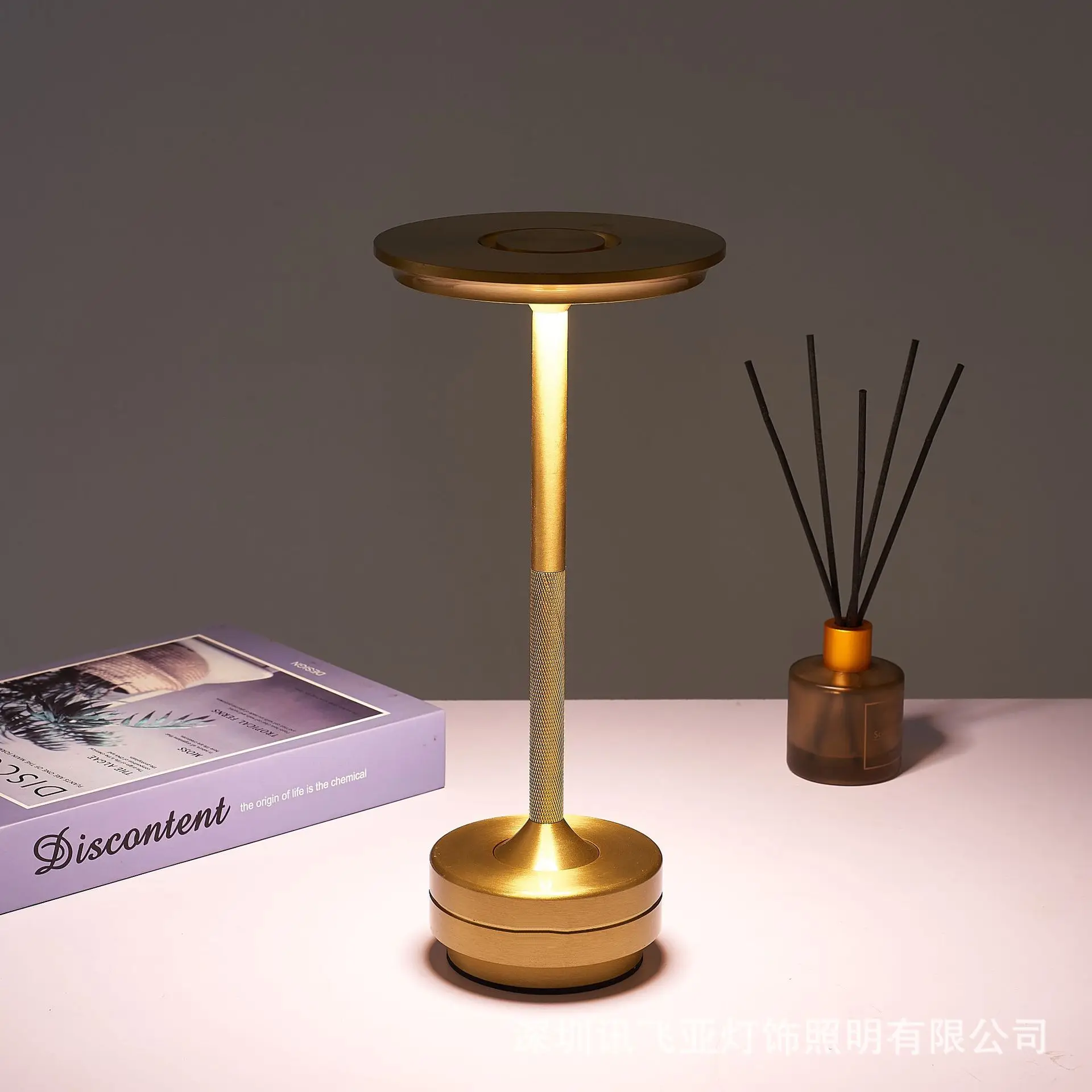 Luz LED de noche recargable para decoración de escritorio, luz táctil de 5V, USB, para café, Bar, restaurante, dormitorio, estudio, mesita de noche
